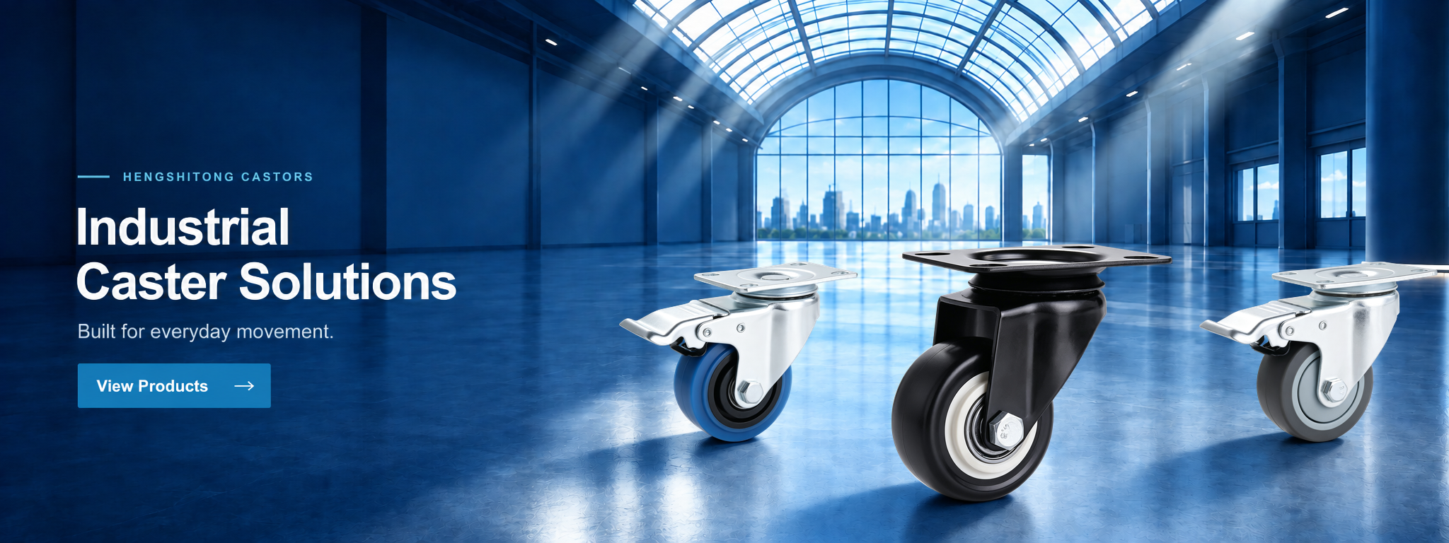 Industrial Caster Solutions — Built for everyday movement. — View Products